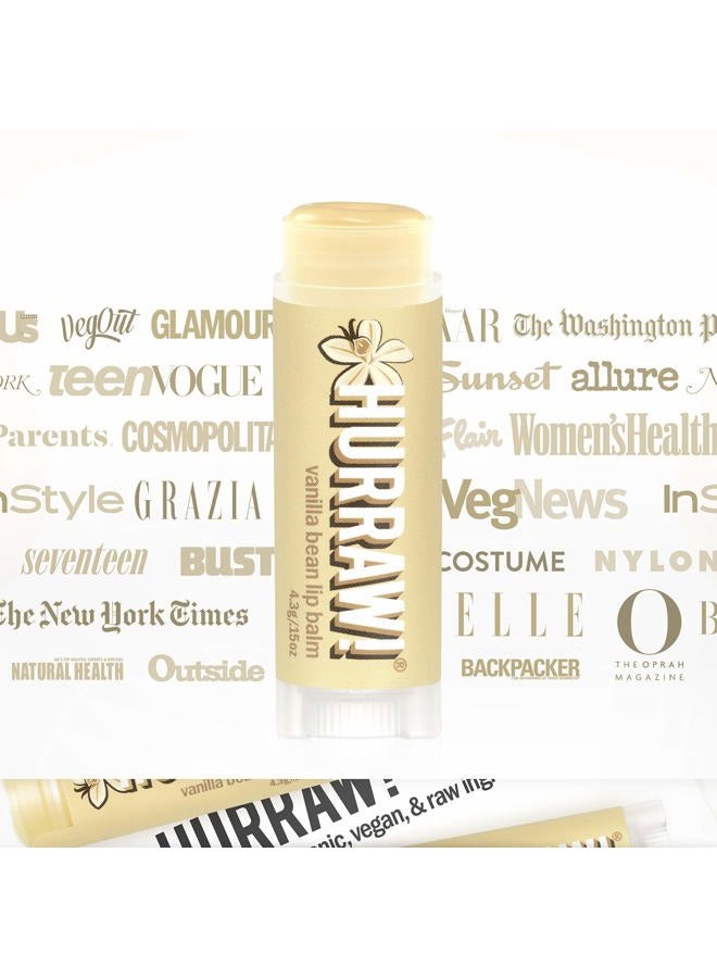 Hurraw! Vanilla Bean Lip Balm, 2 Pack: Organic, Certified Vegan, Cruelty and Gluten Free. Non-GMO, 100% Natural Ingredients. Bee, Shea, Soy and Palm Free. Made in USA - Image 4