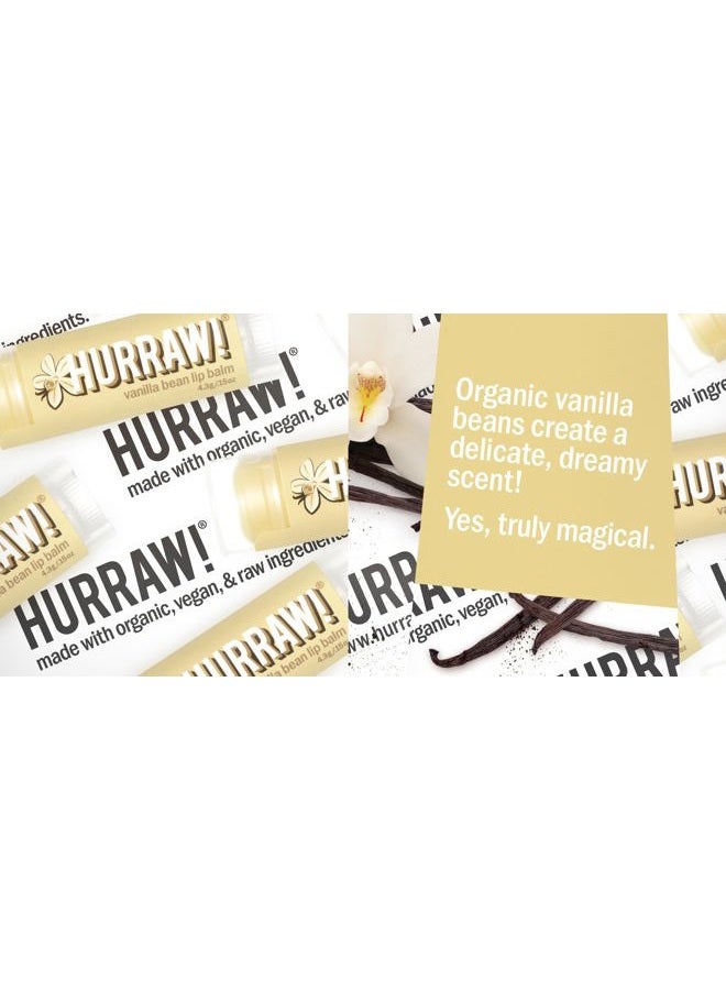 Hurraw! Vanilla Bean Lip Balm, 2 Pack: Organic, Certified Vegan, Cruelty and Gluten Free. Non-GMO, 100% Natural Ingredients. Bee, Shea, Soy and Palm Free. Made in USA - Image 3