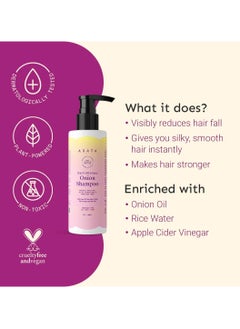 ARATA Arata Hair Fall Defense Onion Shampoo (200 Ml)  - Image 3