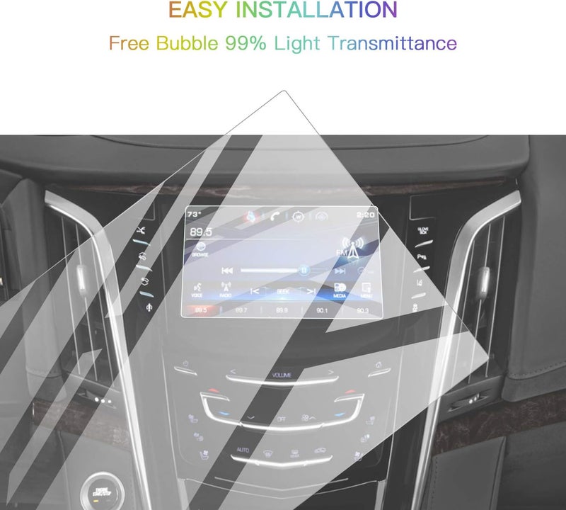 SKTU Screen Protector for 2015-2020 Cadillac Escalade CUE 8" Navigation Display - Tempered Glass - Image 2