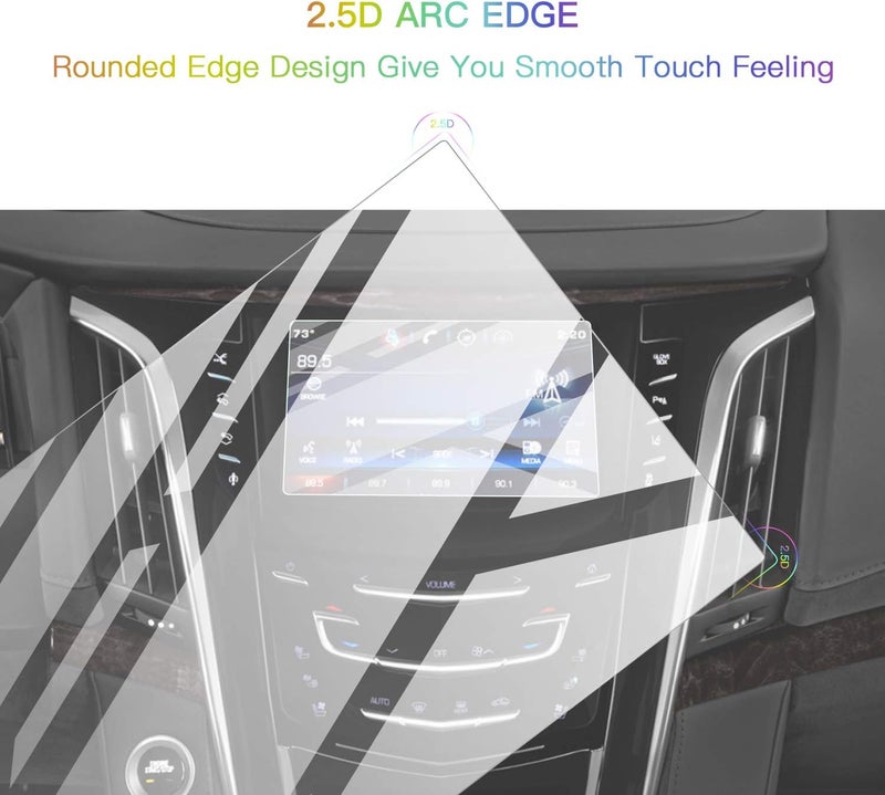 SKTU Screen Protector for 2015-2020 Cadillac Escalade CUE 8" Navigation Display - Tempered Glass - Image 5