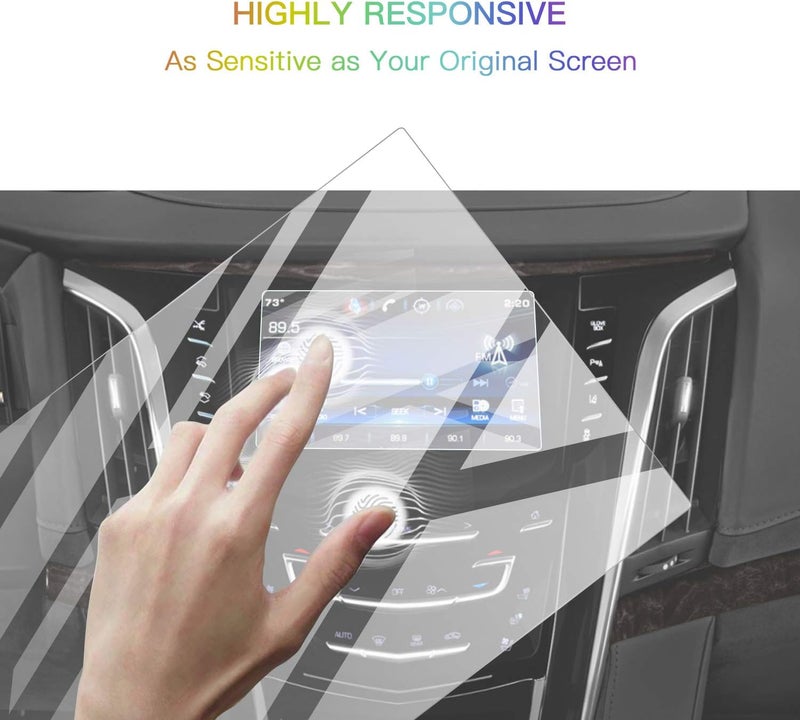 SKTU Screen Protector for 2015-2020 Cadillac Escalade CUE 8" Navigation Display - Tempered Glass - Image 3