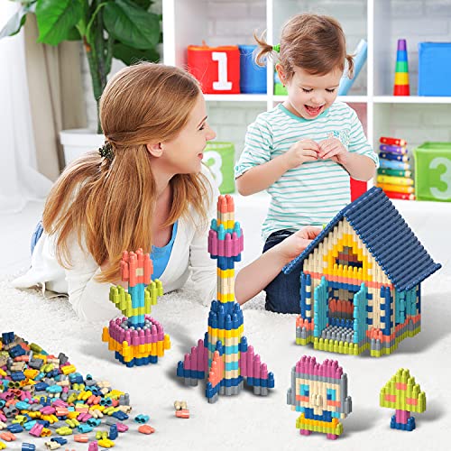 Tigerhu Kids 1120pcs Building Blocks Set Educational STEM Building Toy, Construction Block Toys Set Learning Playset Kit for Boys Girls, Child Brain Development Preschool Kindergarten Toy Age 3+ - Image 2