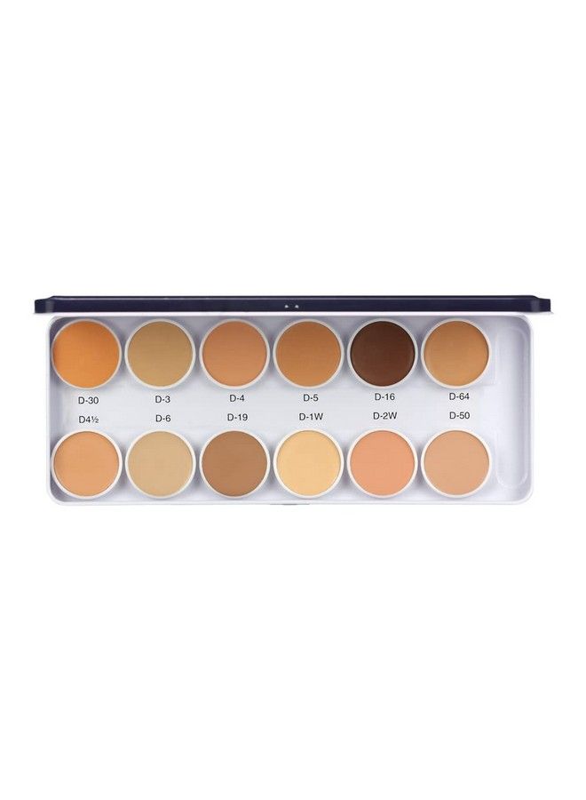 C2P PROFESSIONAL MAKEUP Cover & Cream Conceal Derma Base Palette Water & Sweat Proof Long Lasting Matte Finish Color Corrector Concealer & Full Coverage Foundation Makeup Base In 12 Shades - Image 2