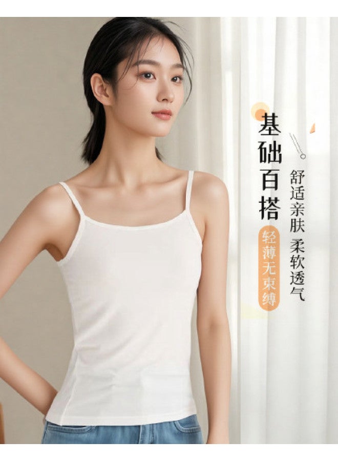 Your Sun Women'S Thin Underwearall-Season Versatile Camisole, Slim-Fitting Solid Color Innerwear For Students - Image 1