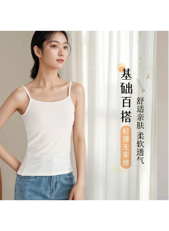 Your Sun Women'S Thin Underwearall-Season Versatile Camisole, Slim-Fitting Solid Color Innerwear For Students - Image 2