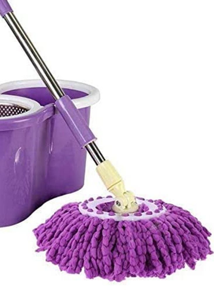 5 Pcs Microfiber Replacement Mop Head Spin 5-Pack, Refill Heads Universal for 360 Magic Mopping, Round Shape Standard Size - Image 4