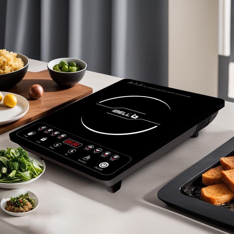 iBELL 20YO Induction Cooktop 2000 W (Pack of 2) | Electric Double Induction Stove with Full Touch Control, Auto Shut-Off & Overheat Protection, Crystal Glass Surface | 1 + 1 Year Warranty - Image 5