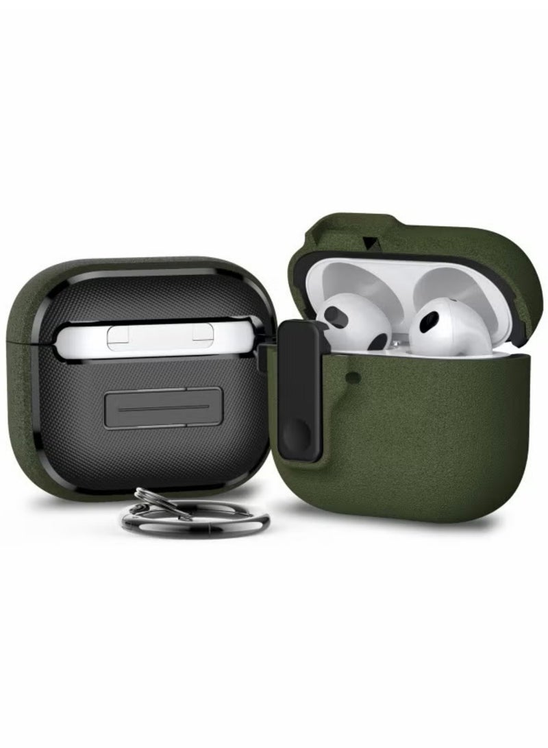 JW Shockproof Protective Case for AirPods Pro 2 and 1| Secure lock, Rugged Anti-Slip Cover with Keychain, Full Protection Hard Case for Apple AirPods Pro 2 and AirPods Pro 1 (Green) - Image 2