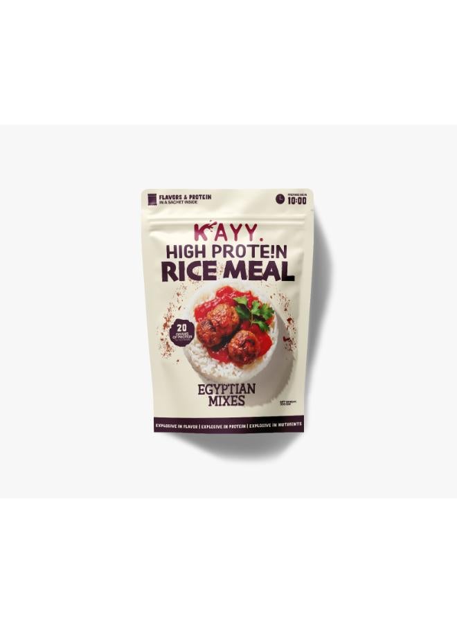 Kayy High Protein Rice Meal With Egyption Mixes Sause - 300 Gram 