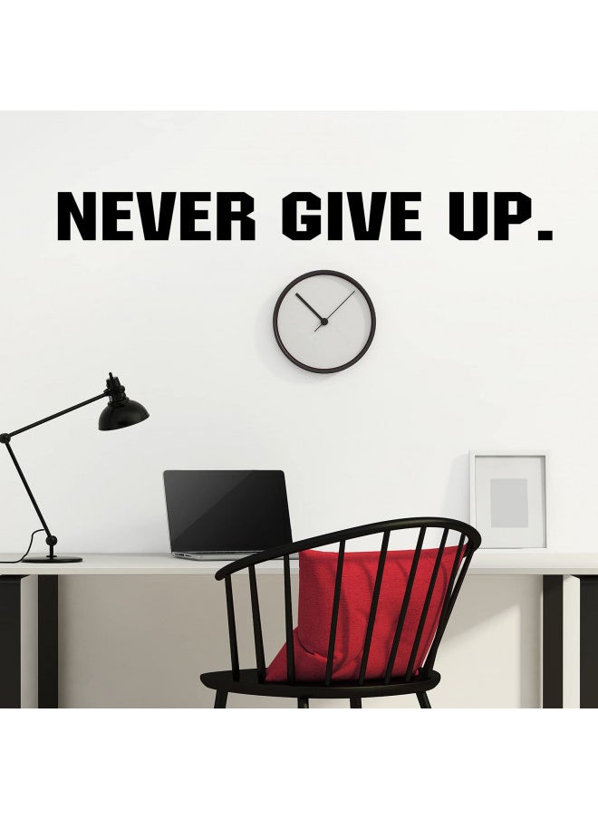 Tenare 4 Pieces Gym Wall Decal Motivation Vinyl Wall Decals Be Stronger Than Your Excuses Sticker Don't Wish for it Work for it Large Gym Never Give Up Wall Quote Sticker for Home Gym Yoga Exercise Fitness  - Image 4