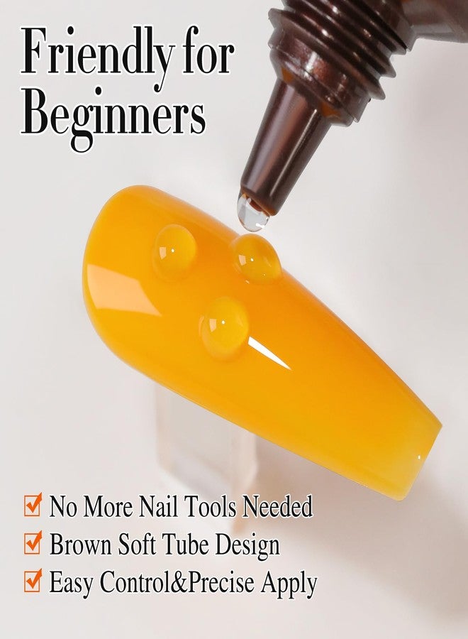 Double Rhythm 0.5 Oz 3D Nail Gel Nail Art Sculpting Gel No Wipe Gel Polish for Nail Designs DIY Nail Art for Drawing, Molding, Sculpture and Decoration (3D Sculpting Gel Clear) - Image 4