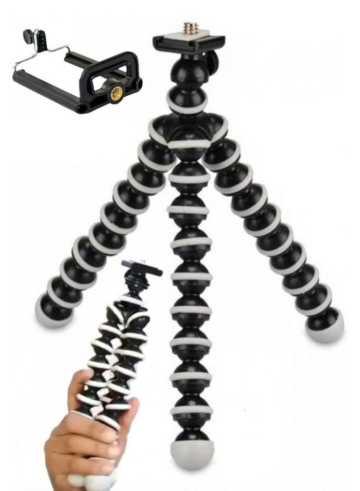 CATANES Tripod Octopus Flexible Smartphone Camera Tripod Stand with Phone Holder Clip for Phone DSLR Camera - Image 5
