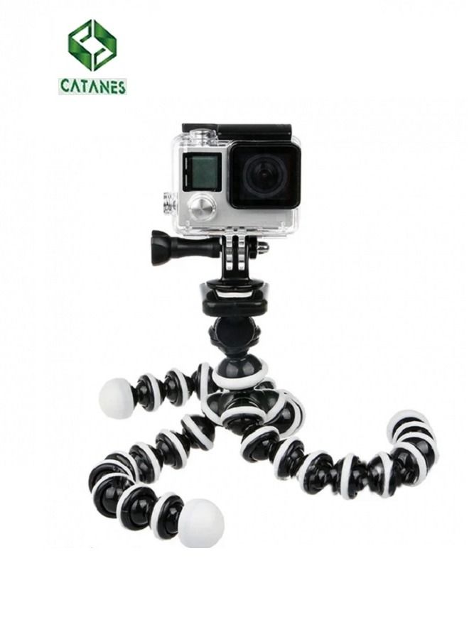 CATANES Tripod Octopus Flexible Smartphone Camera Tripod Stand with Phone Holder Clip for Phone DSLR Camera - Image 4