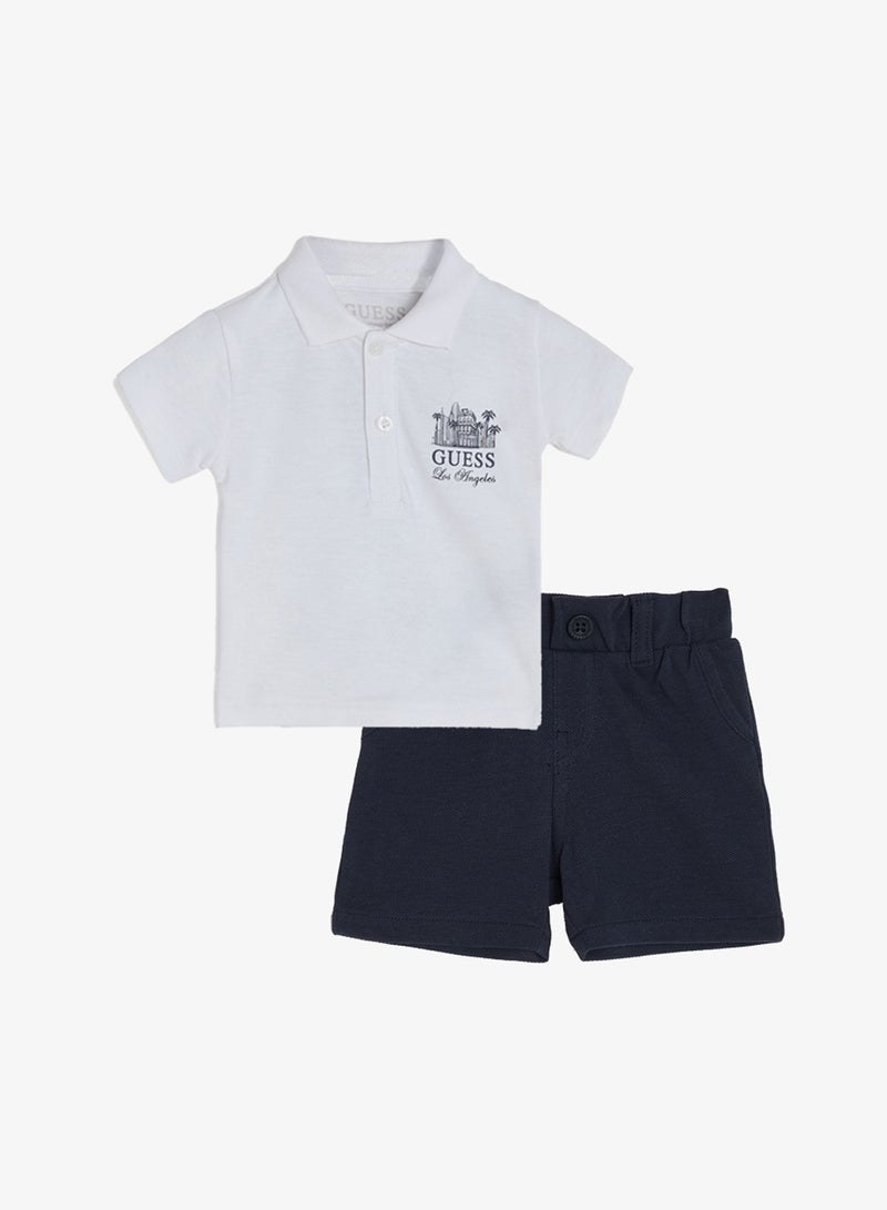 GUESS Infant Polo And Shorts Set - Image 1