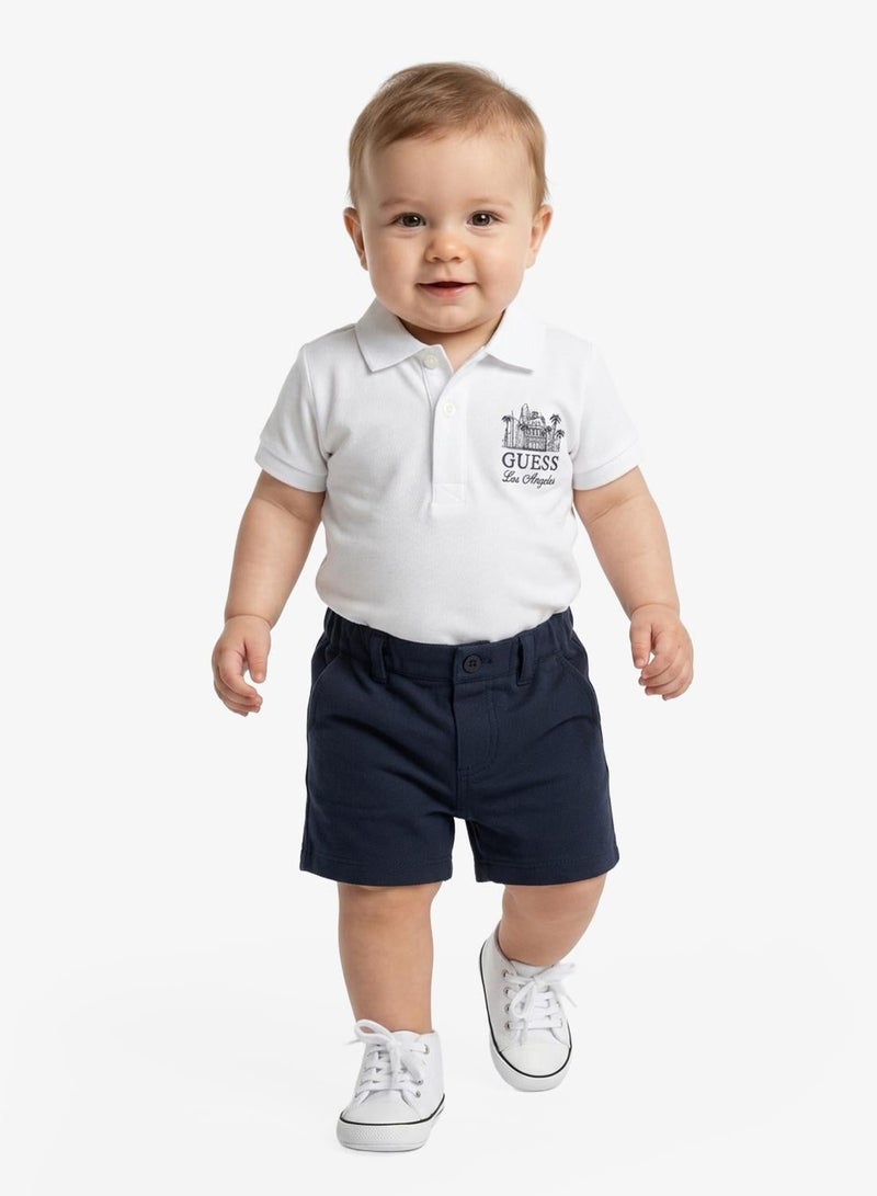 GUESS Infant Polo And Shorts Set - Image 1