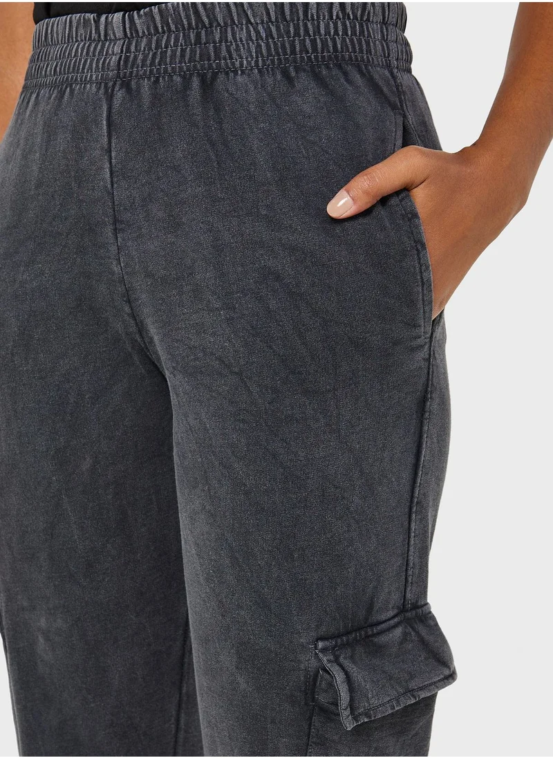 NEW LOOK Pocket Detail High Waist Cargo Pants