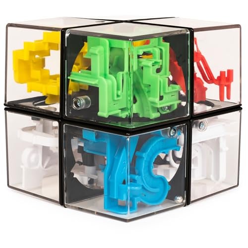 Spin Master Games Rubiks Perplexus Hybrid 2 x 2 Gravity 3D Maze Game Brain Teaser Fidget Toy Puzzle Ball for Kids Adults Ages 8 and up - Image 1