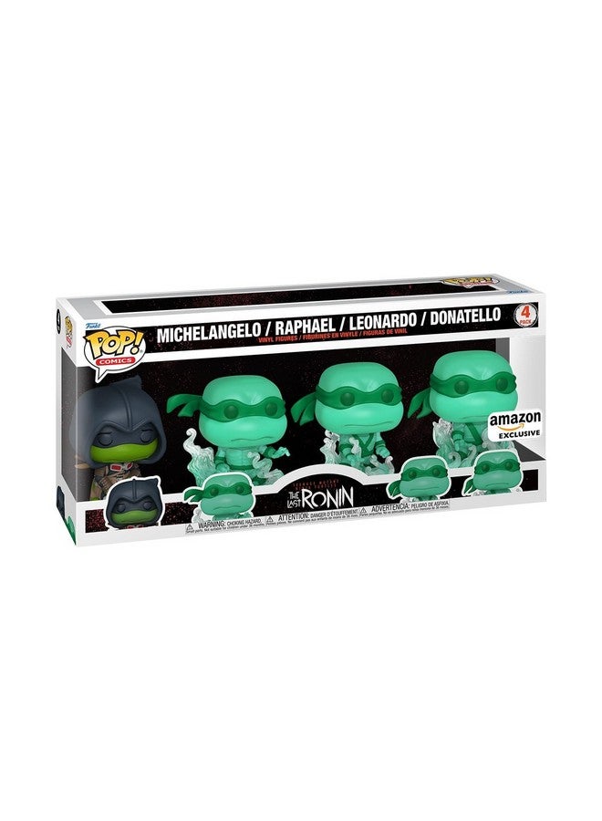 Funko Pop Comics: Teenage Mutant Ninja Turtles (TMNT) The Last Ronin- Michelangelo - Brothers, 4-Pack - TMNT Comics - Amazon Exclusive - Collectable Vinyl Figure - Gift Idea - Official Merchandise - Image 1