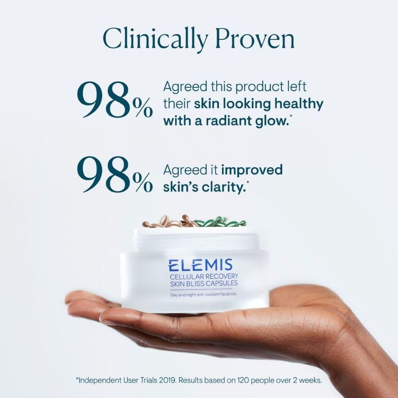 ELEMIS Skin Bliss Capsules, 60 Count â€“ Antioxidant-Rich Anti-Aging Day & Night Face Oils, Purify, Replenish & Nourish the Skin, Skincare Serum Capsules for Face - Image 4
