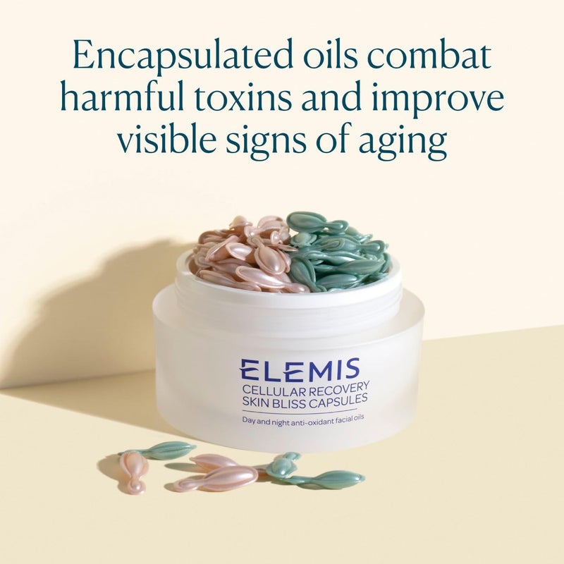 ELEMIS Skin Bliss Capsules, 60 Count â€“ Antioxidant-Rich Anti-Aging Day & Night Face Oils, Purify, Replenish & Nourish the Skin, Skincare Serum Capsules for Face - Image 3