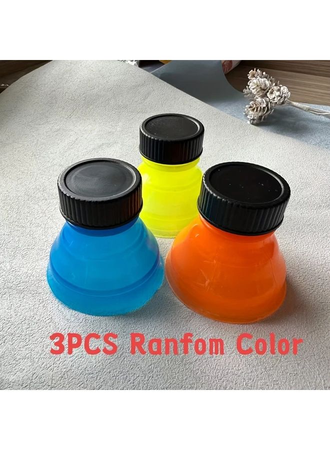 Reusable Soda Can Covers Set of 3 Random Colors Spill Proof Lids for Freshness - Image 5