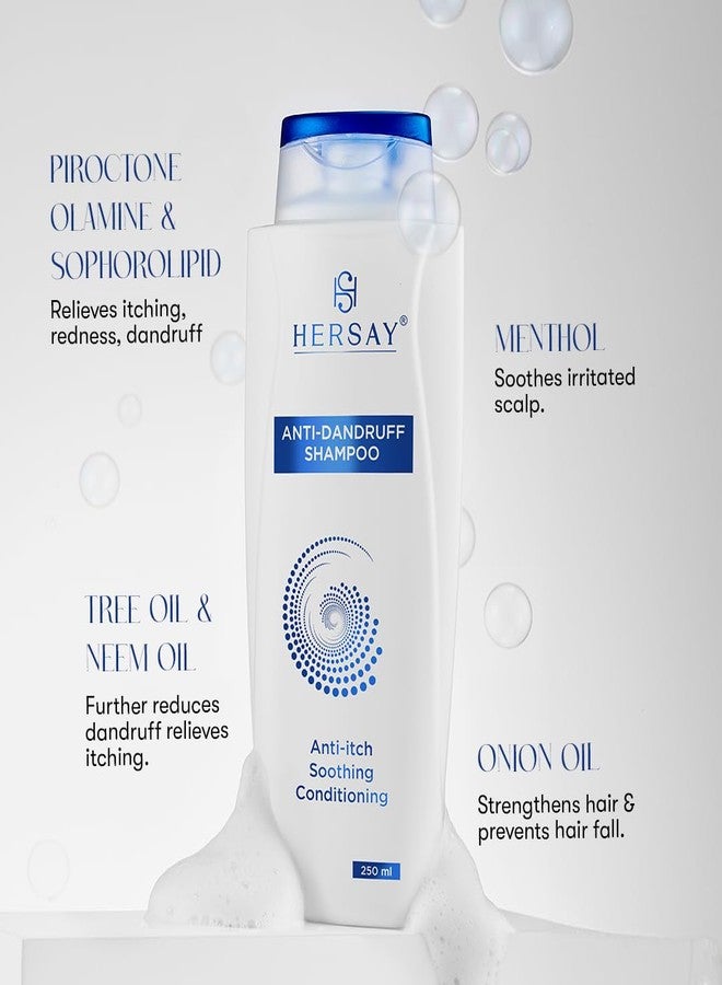 Hersay Anti-Dandruff Shampoo | Reduces Dandruff | Relieves Itching & Redness | Soothes Irritated Scalp | Strengthens Hair & Prevents Hair Fall | Hair Conditioning | No Harsh Chemicals | 250 ml - Image 2