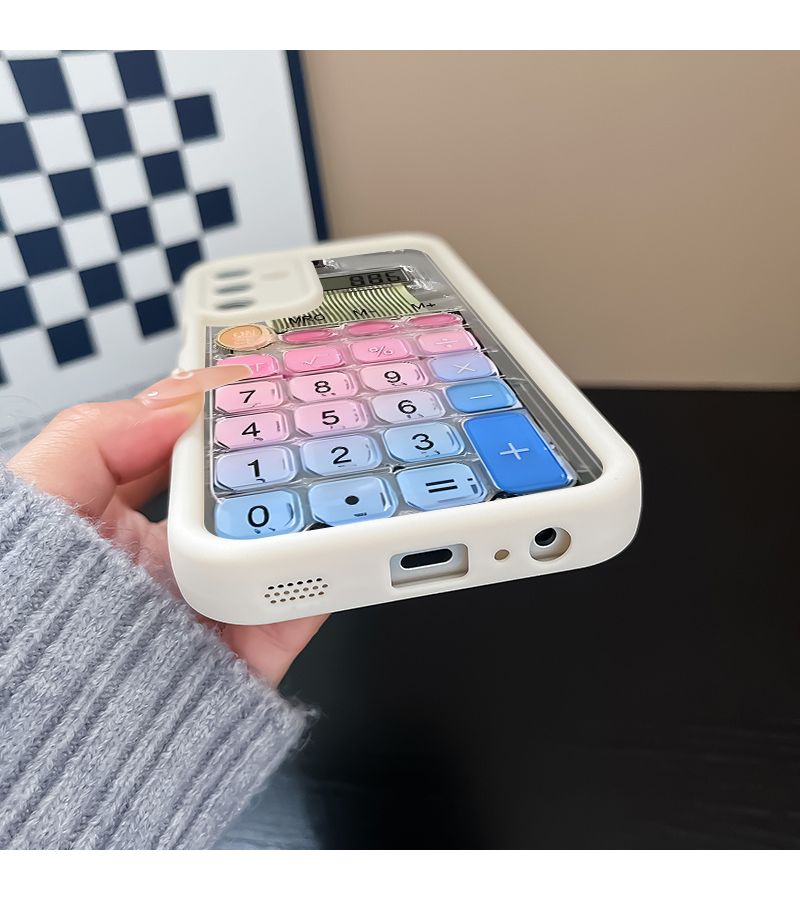 Samsung Galaxy A24 4G Soft TPU Phone Case Mixed Color 1 Calculator Design - Image 5