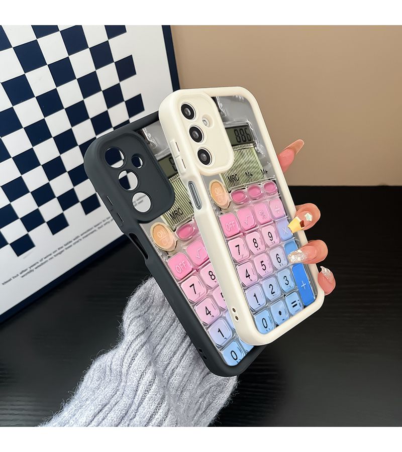 Samsung Galaxy A24 4G Soft TPU Phone Case Mixed Color 1 Calculator Design - Image 2