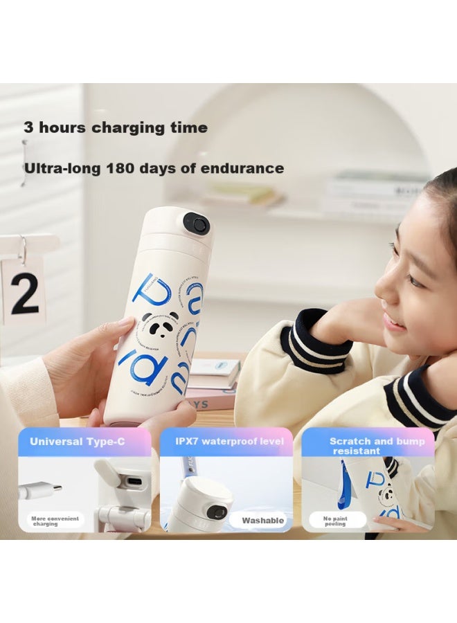Tomimitsu Fuguang Smart Fingerprint Cup, Unlock Password, Children's Thermos Cup, Student 316l Straw Water Bottle, Gift For Men And Women, 480ml - Image 2