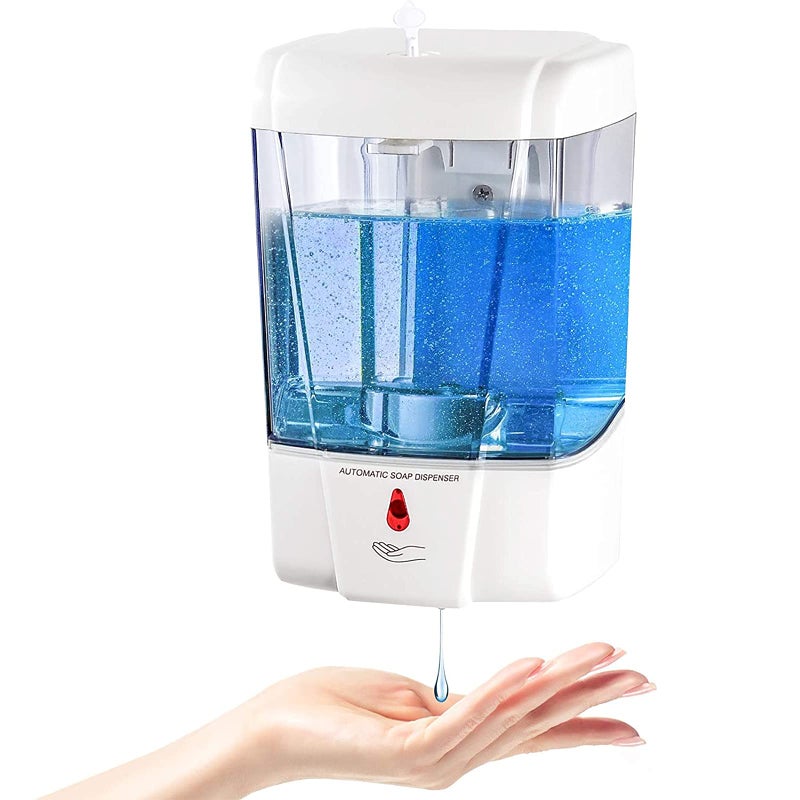 interhasa! interhasa Soap Dispenser Touchless Hand Sanitizer Dispenser Wall Mount Automatic Kitchen Soap Dispenser for Commercial Home Office 600ml20oz