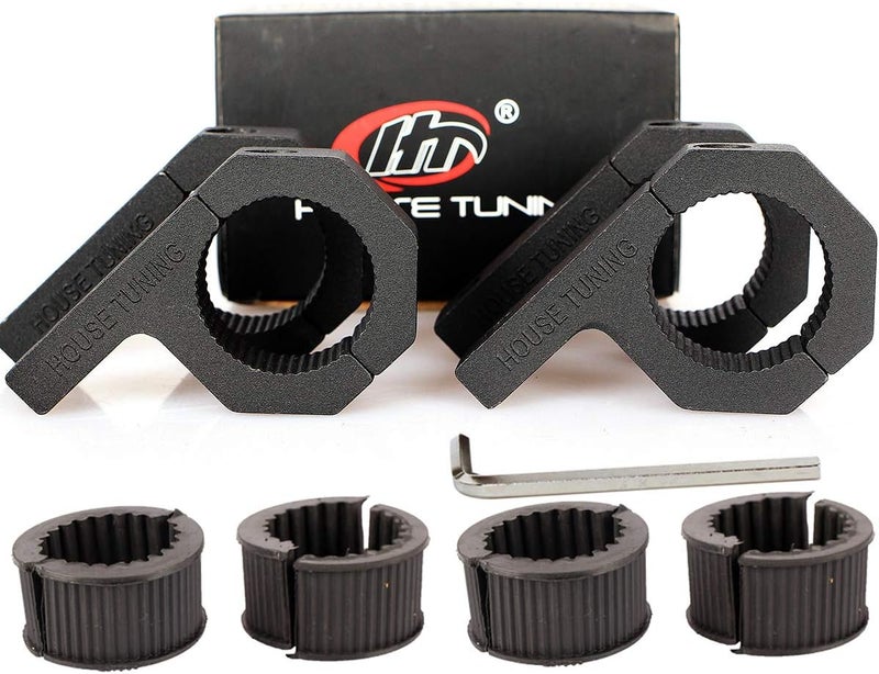 HOUSE TUNING Led Light Bar Clamps 1.25 inch -Pack 4,Tube Clamp Mount kit 1-1/4 Bar Clamp Brackets for Motorcycle ATV UTV Trucks Boat Fog Light Mount (1.25" -Clamp Mount Kit) - Image 1