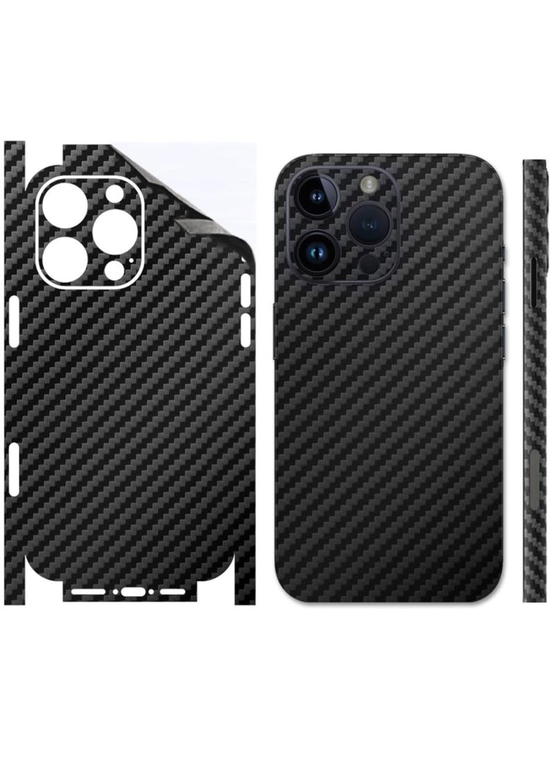 ساراونت غطاء حماية من ألياف الكربون  من قطعة واحدة لهاتف iPhone 16 Pro وقطعتين من واقيات الشاشة 10H - Image 2