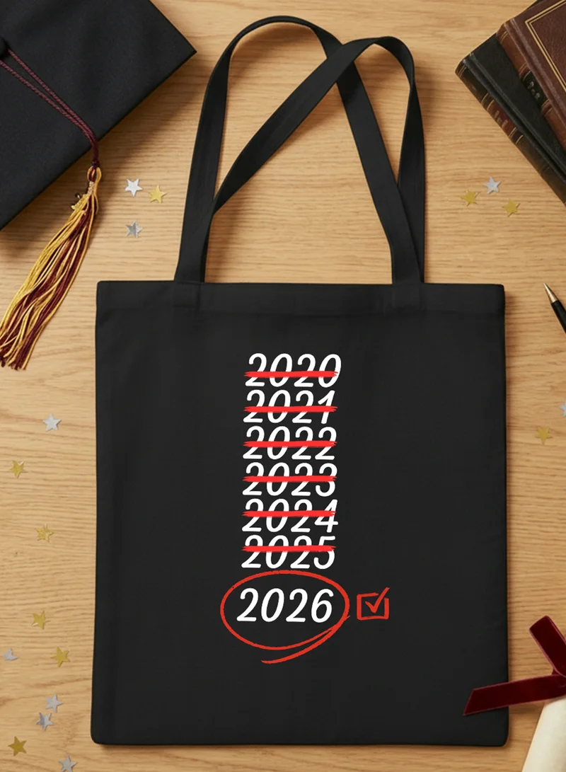 LOWHA Polyester Shoulder Tote Bag for 2026 Graduation Celebration