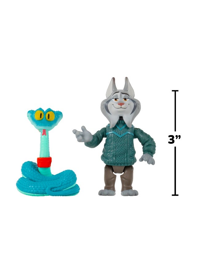 Disney تمثال زوتروبوليس 2 القابل للجمع - حزمة 2 في 1 - غاري دي سنيك وباوبيرت لينكلي 3 بوصات | مجموعة زوتوبيا 2 للأذيال الغامضة | تمثال شخصية | هدية للأطفال وجامعي التذكارات! - Image 2