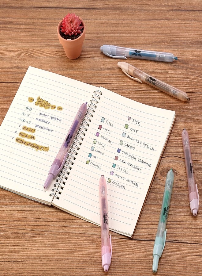 مستر. بين أقلام تظليل من مستر بن، عبوة من 6 أقلام، ألوان باستيل، أقلام تظليل قابلة للسحب، أقلام تحديد قابلة للسحب، أقلام تظليل بضغطة زر، أقلام تظليل قابلة للسحب بألوان متنوعة، أقلام تظليل قابلة للسحب، هدايا عيد الميلاد - Image 3