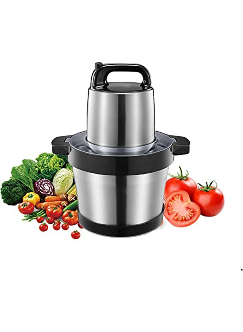 Olympia Electric Meat Grinder, 8L Stainless Steel Bowl, Food Processor & Vegetable Chopper With 4 Blades For Dicing, Mincing, And Pure - Image 2