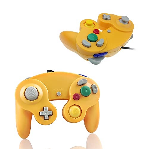 Reiso Gamecube Controller, 2 Pack NGC Classic Wired Controller for Wii Game cube Console (Orange and Green) - Image 3