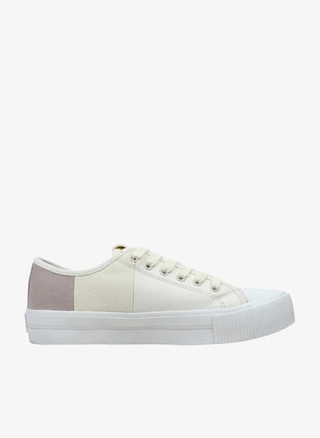 GAP Women's Logo Detail Sneakers with Lace-Up Closure - BALTIMORE