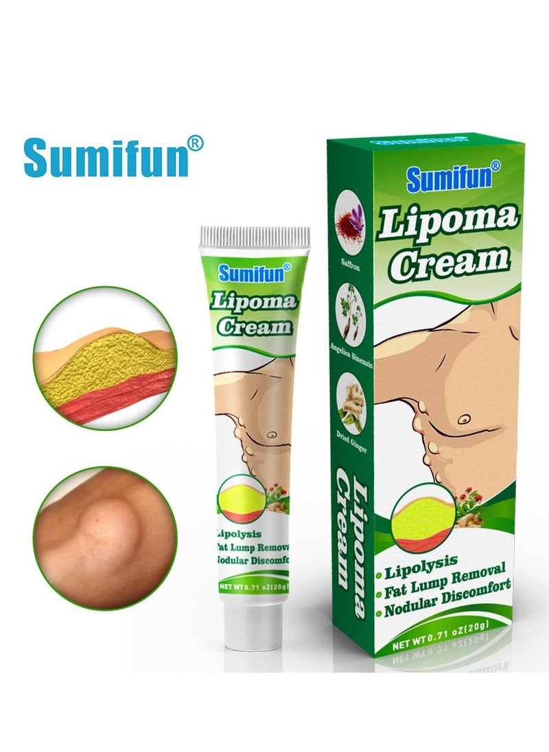 Sumifun Lipoma Cream,  Anti Hump Lymphcare Ginger Ointment, Underarm And Neck Lymphatic Care Cream, Lymphatic Drainage Cream, Anti-Cellulite Remover Cream 20g - Image 5