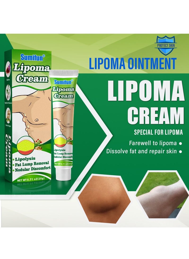 Sumifun Lipoma Cream,  Anti Hump Lymphcare Ginger Ointment, Underarm And Neck Lymphatic Care Cream, Lymphatic Drainage Cream, Anti-Cellulite Remover Cream 20g - Image 2