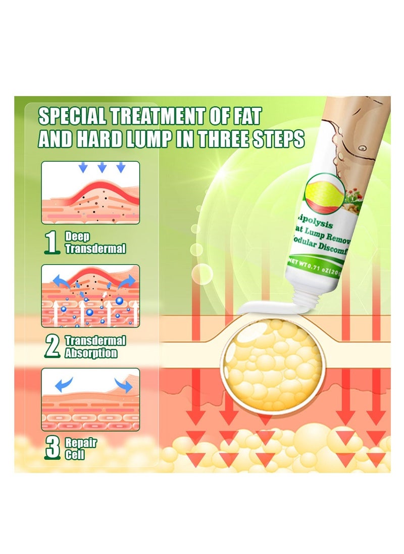 Sumifun Lipoma Cream,  Anti Hump Lymphcare Ginger Ointment, Underarm And Neck Lymphatic Care Cream, Lymphatic Drainage Cream, Anti-Cellulite Remover Cream 20g - Image 4