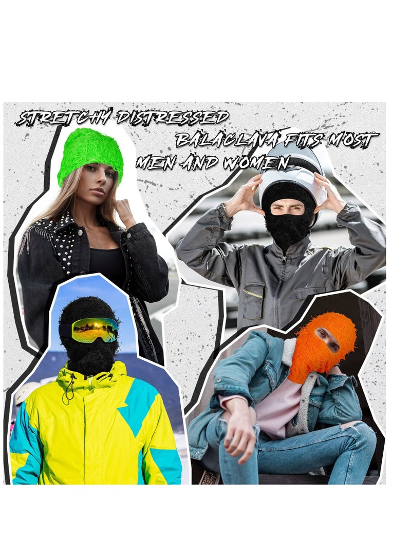 SYOSI Balaclava Ski Mask, Full Face Mask, Windproof Face Cover Sun UV Protection, Thermal Windproof Winter Scarf, Men Women Outdoor Sport Cycling Cap 3PCS  - Image 2