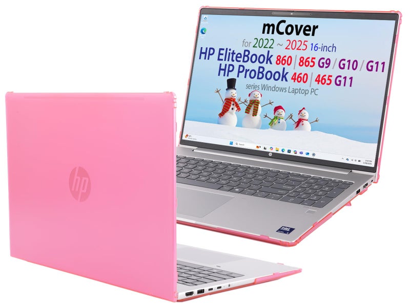 mCover Case Only Compatible for 2022ï½ž2025 16" HP ProBook 460 | 465 G11 & EliteBook 860 | 865 G9 G10 G11 Series Windows Notebook PC (Not for Other HP Models)- Pink - Image 1