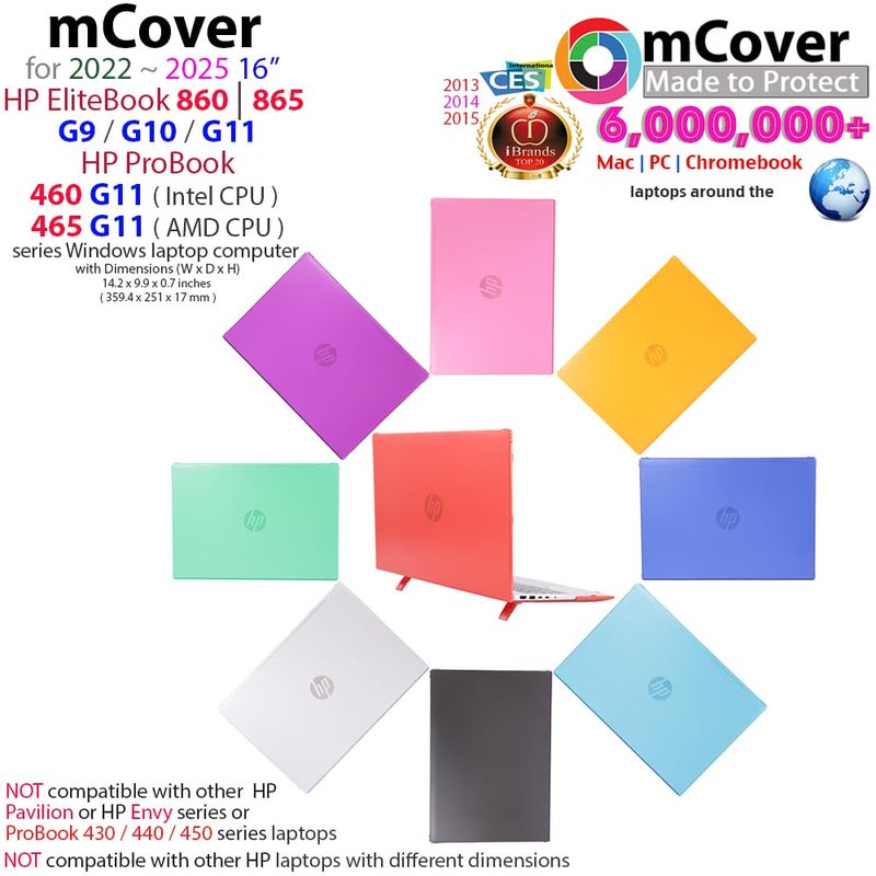 mCover Case Only Compatible for 2022ï½ž2025 16" HP ProBook 460 | 465 G11 & EliteBook 860 | 865 G9 G10 G11 Series Windows Notebook PC (Not for Other HP Models)- Pink - Image 2