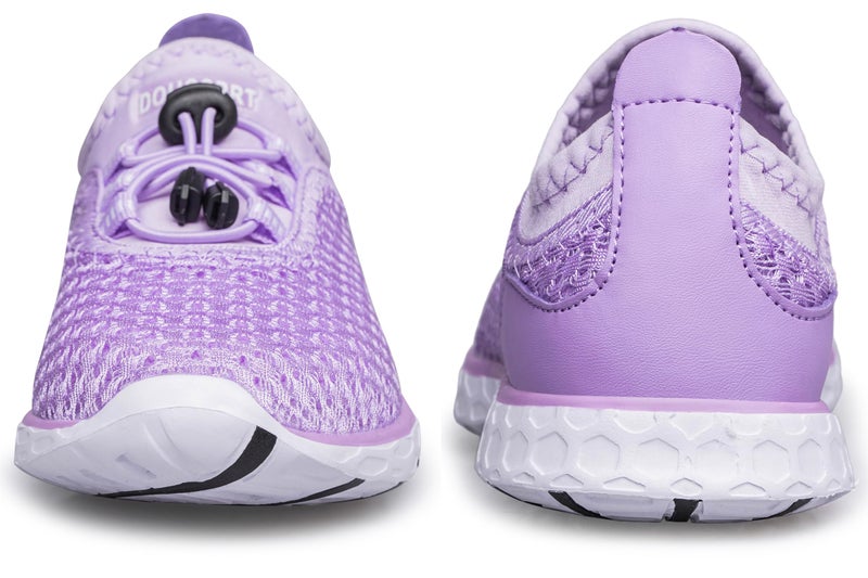 DOUSSPRT Water Shoes for Kids Boys Girls Quick Dry Beach Sports Swim Pool Aqua Shoes for Toddler/Little Kid/Big Kid Purple 10 - Image 4