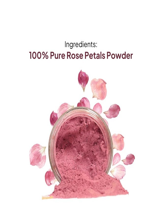 Vriksha Veda Rose Petals Powder 100% Natural Face Pack For Skin | Glow-Anti Ageing | Skin Glow | Skin Hydration-40gm - Image 2