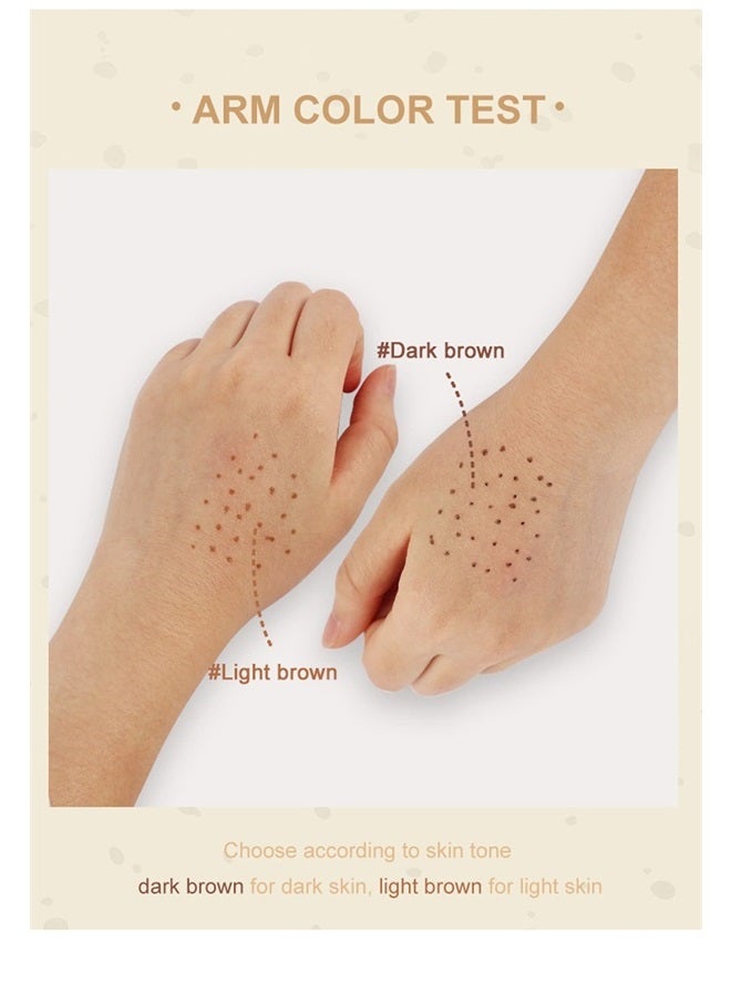 MAEPEOR Freckle Pen Light Brown Natural Freckle Pen Longlasting Waterproof Dot Spot Pen Create Natural Sunkissed Skin (Light Brown) - Image 3