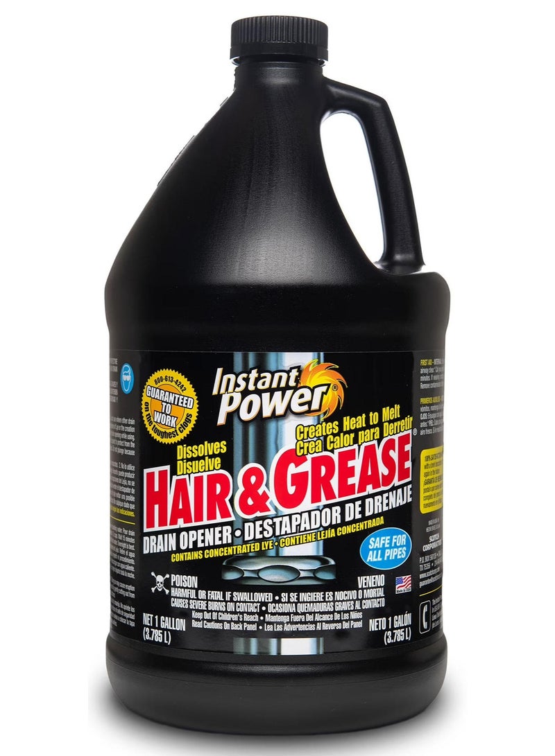 Instant Power Hair & Grease Liquid Drain Opener 3.785 L - Image 1