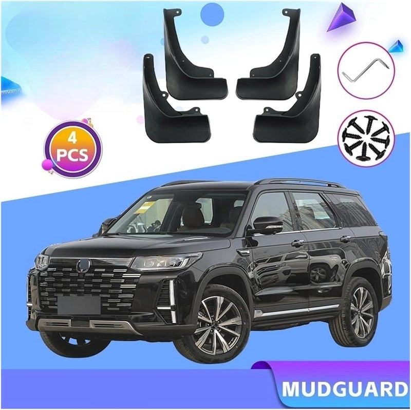 Mudguard Compatible For Changan CS95 2022 2023 2024 CS95 Mud Flaps Splash Guards MudFlap Car Accessories Front Rear Wheels Fender 4Pcs - Image 2